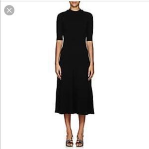 Proenza Schouler Rib Knit Black Midi Dress S
